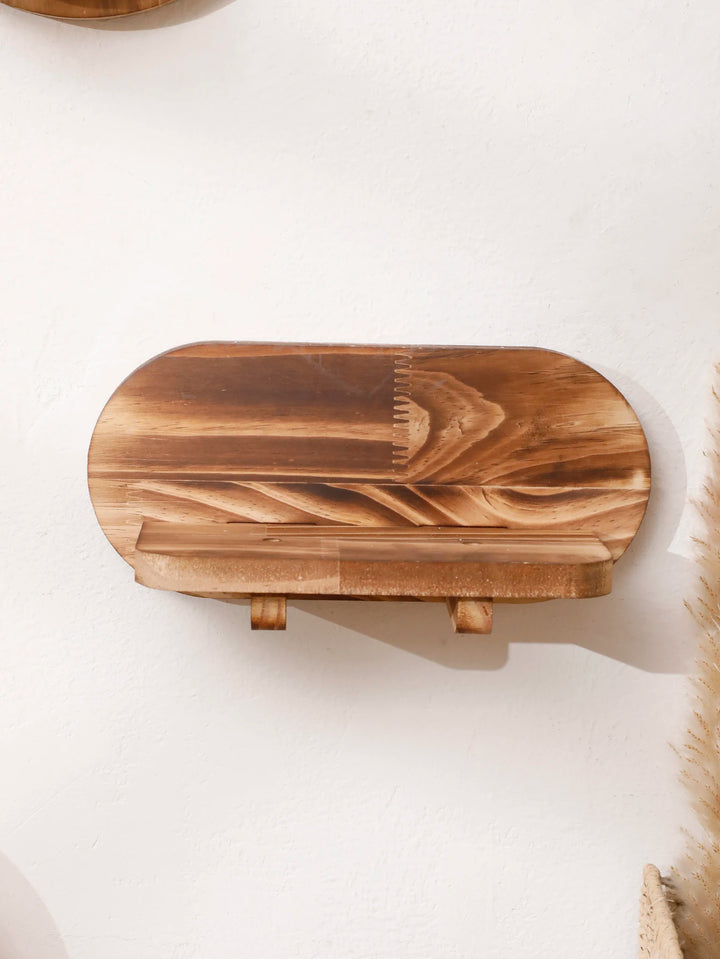 Nest & Harbor Solid Wood Floating Display Shelf