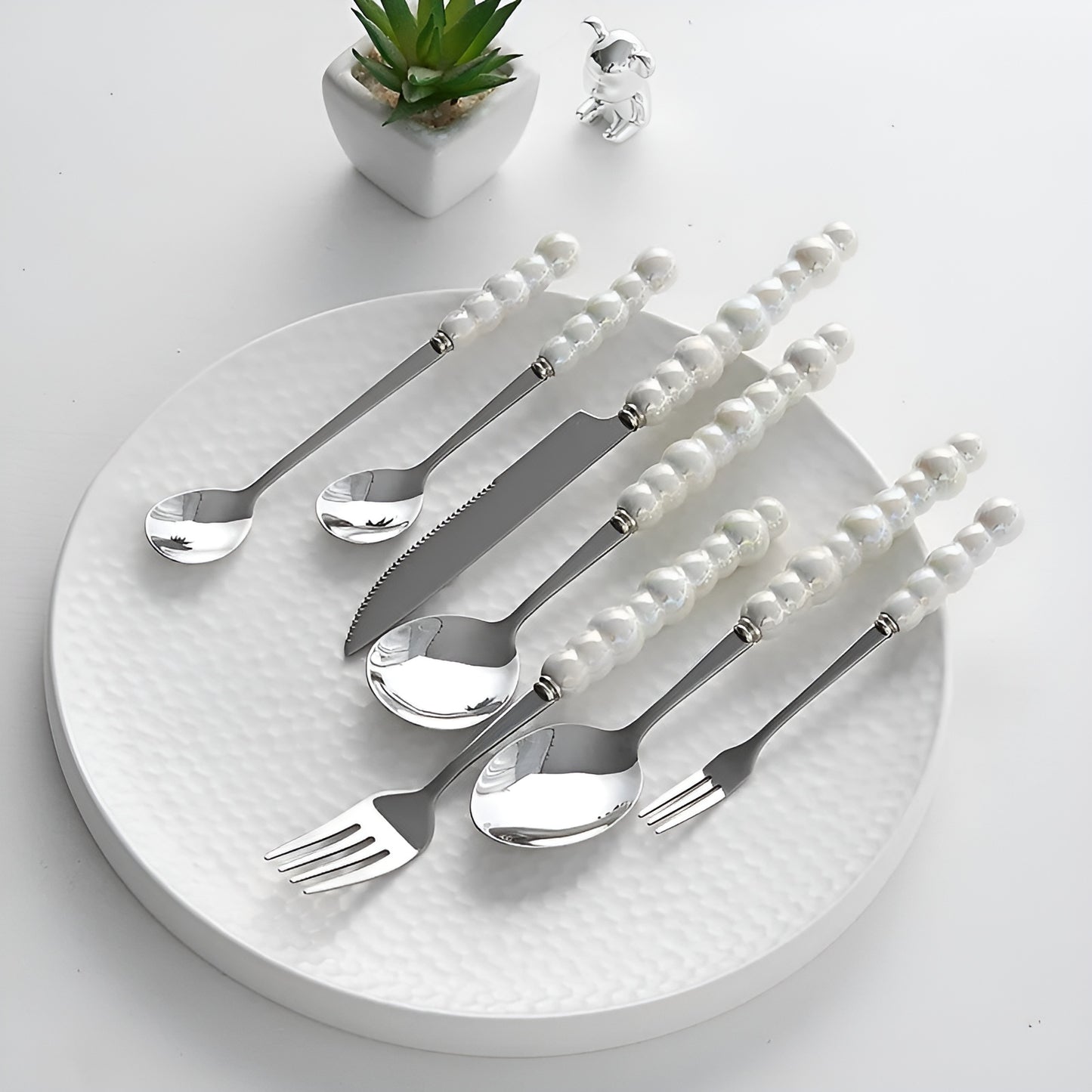 Pearl Silverware Set