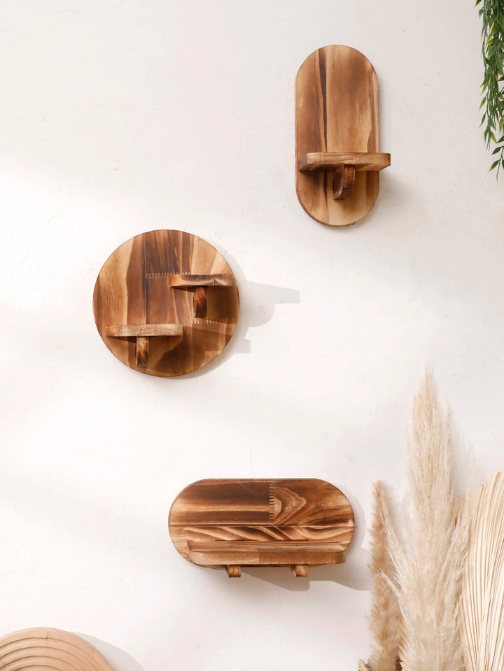 Nest & Harbor Solid Wood Floating Display Shelf