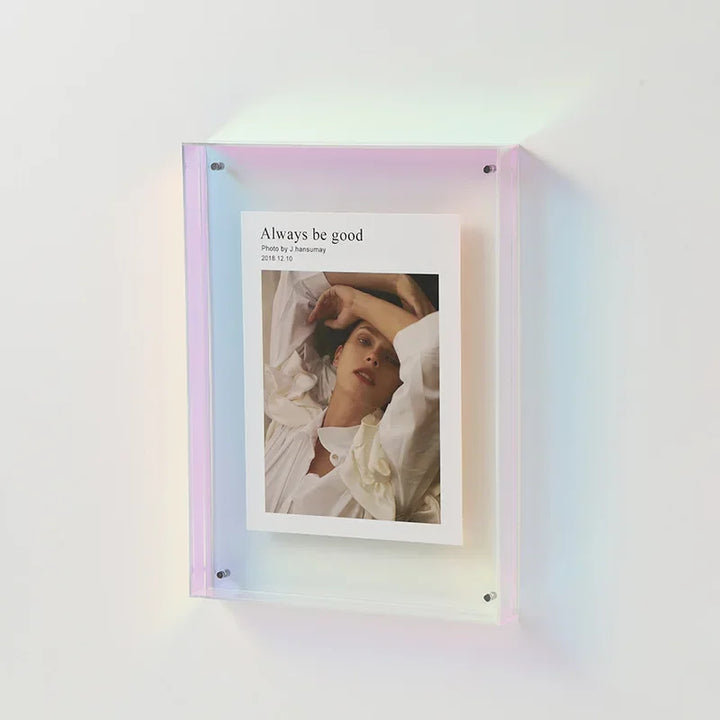 Prism | Double-Sided Acrylic Floating Photo Frame – Colored Picture Frame