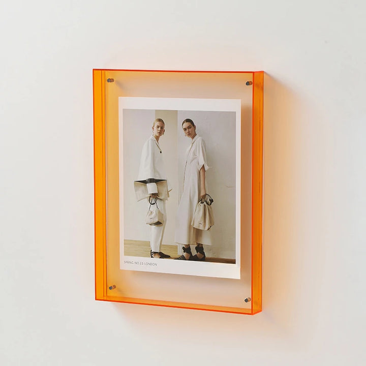 Prism | Double-Sided Acrylic Floating Photo Frame – Colored Picture Frame