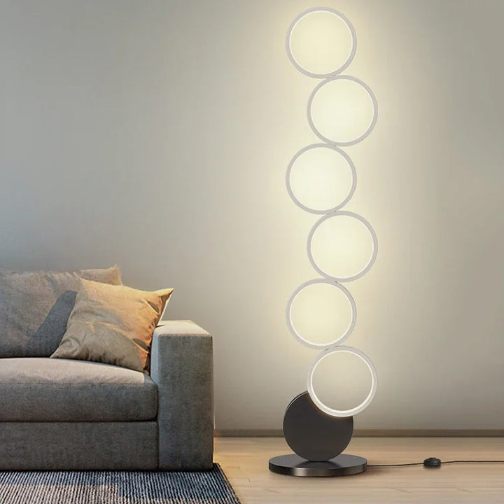 Cirello | Dimmable Circle LED Floor Lamp in Contemporary Style