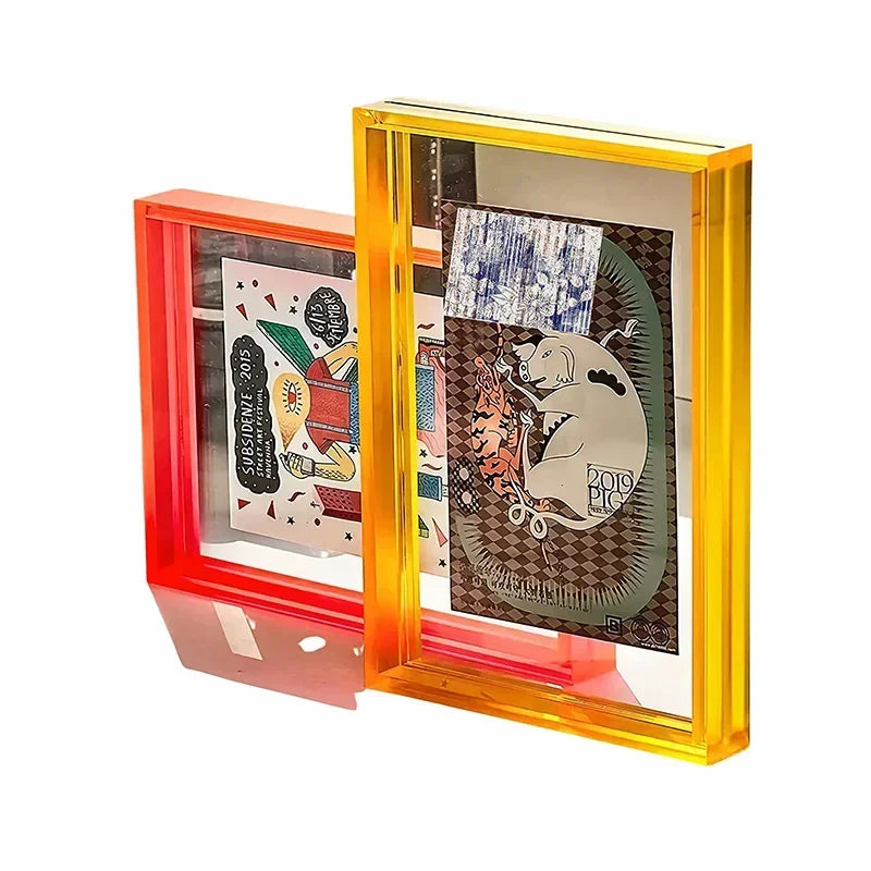 Prism | Double-Sided Acrylic Floating Photo Frame – Colored Picture Frame