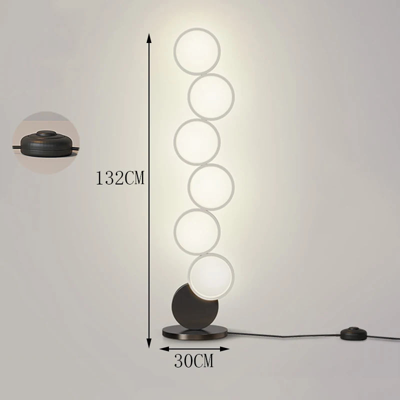 Cirello | Dimmable Circle LED Floor Lamp in Contemporary Style