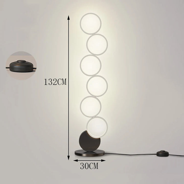 Cirello | Dimmable Circle LED Floor Lamp in Contemporary Style