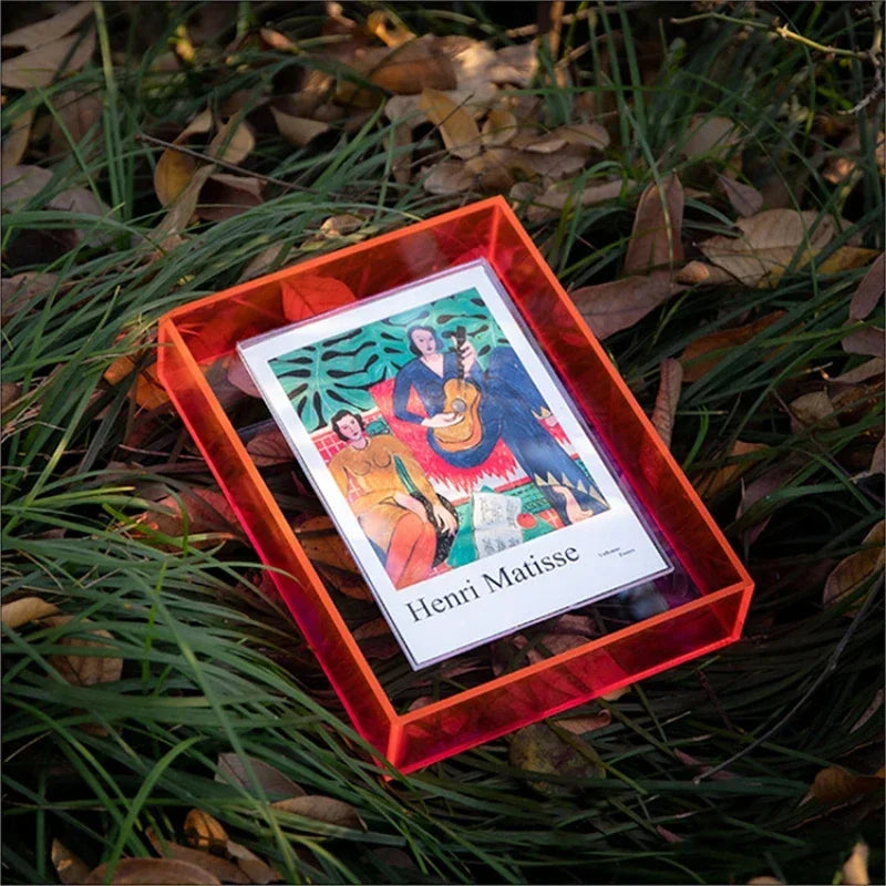 Prism | Double-Sided Acrylic Floating Photo Frame – Colored Picture Frame