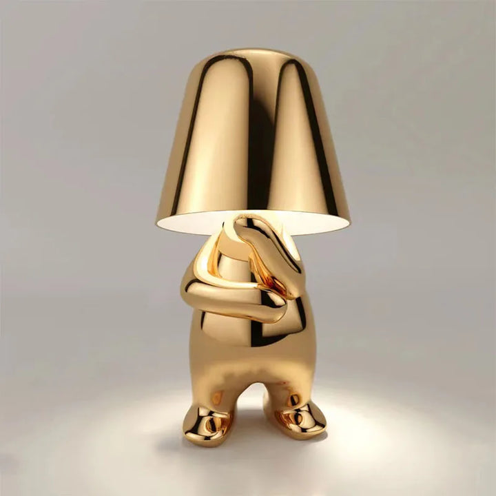 Goldman Figure Table Lamp – Sculptural Gold Bedside Light