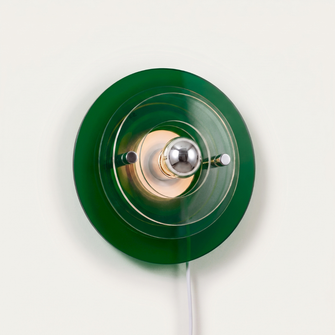 Retrovo | Bauhaus Round Acrylic Wall Lamp Flying Saucer Design