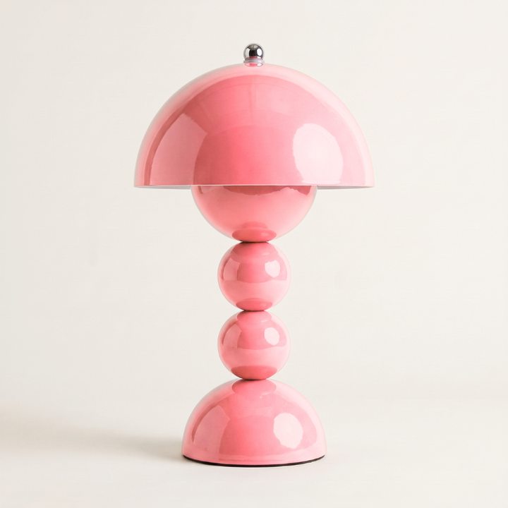 Poppy Stacked Ball Touch LED Table Lamp | Dimmable Rechargeable Nightstand Light
