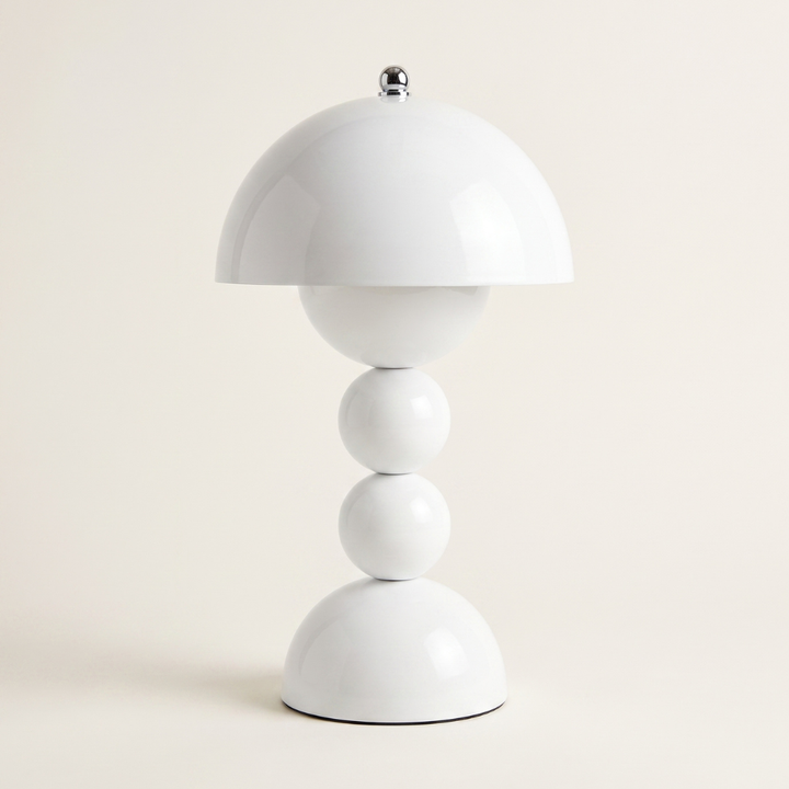 Poppy Stacked Ball Touch LED Table Lamp | Dimmable Rechargeable Nightstand Light