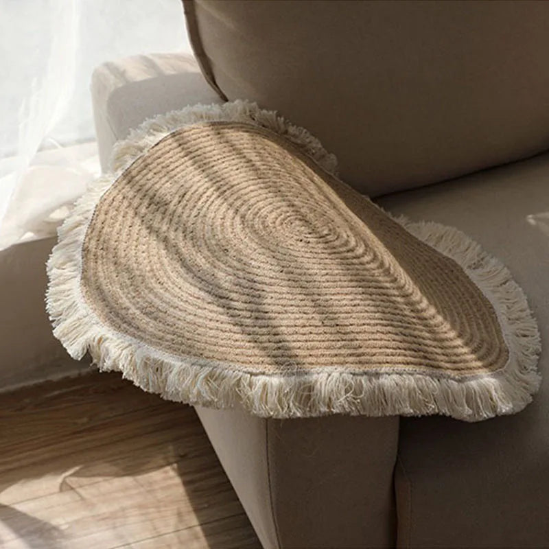 Sierra | Round Floor Mat – Hand-Woven Design, Soft Cotton 2