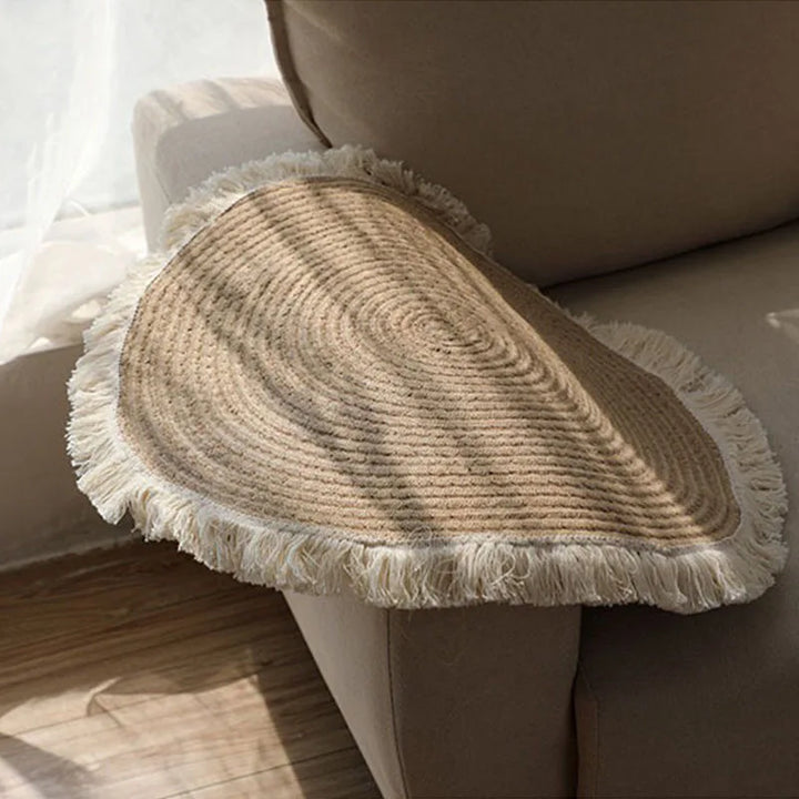 Sierra | Round Floor Mat – Hand-Woven Design, Soft Cotton 2