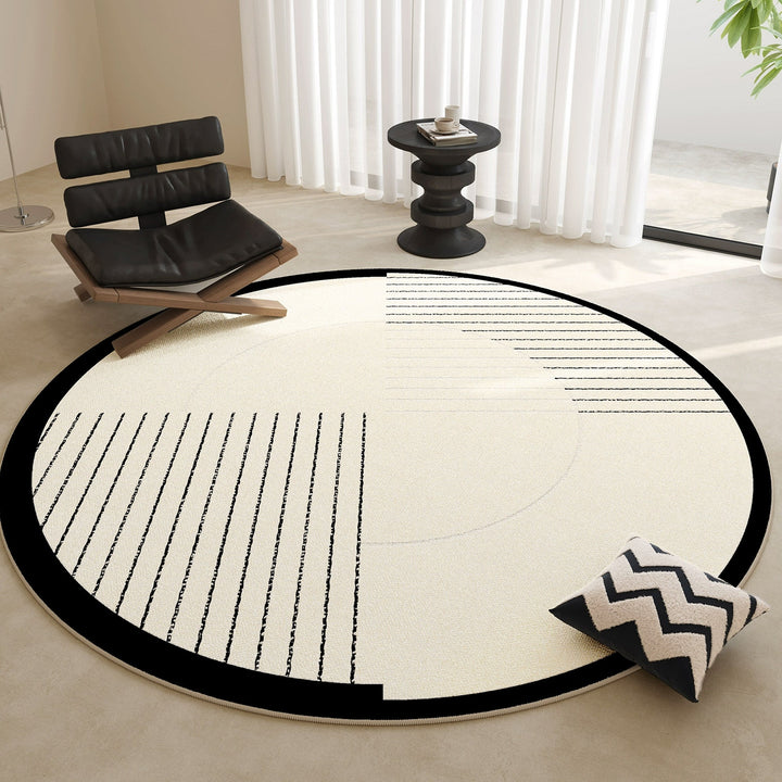 Verano | Round Rug – Spillproof Design, Geometric Pattern 0