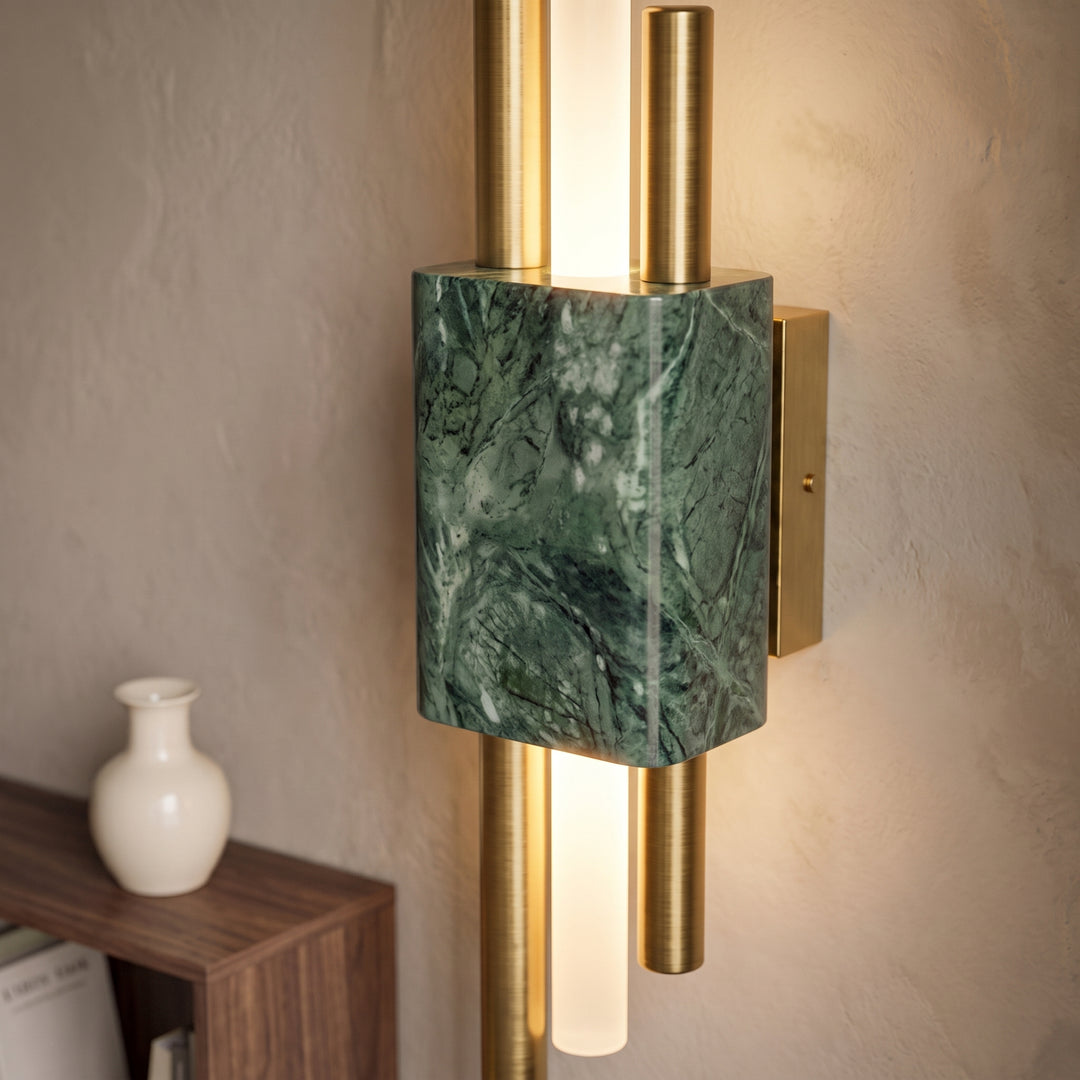 Vero | Contemporary Marble LED Wall Light with Architectural Linear Form