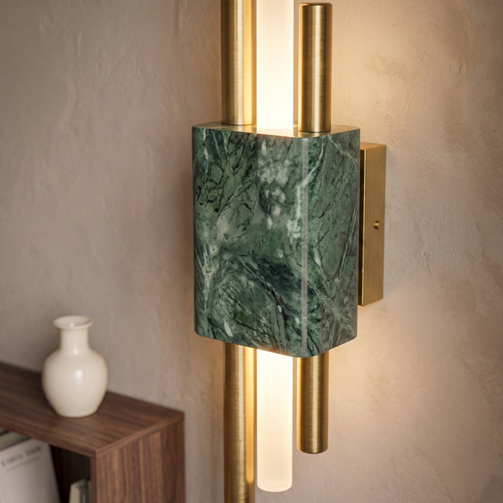 Vero | Contemporary Marble LED Wall Light with Architectural Linear Form