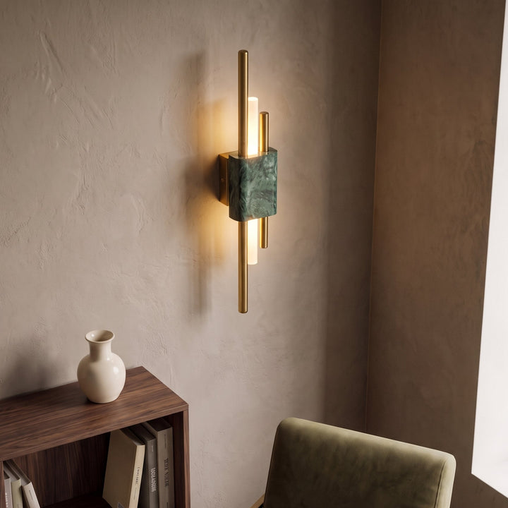 Vero | Contemporary Marble LED Wall Light with Architectural Linear Form