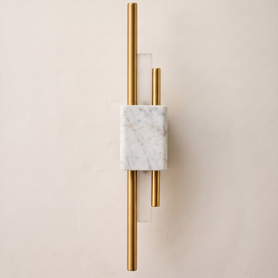 Vero | Contemporary Marble LED Wall Light with Architectural Linear Form