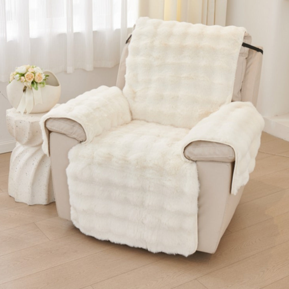 Vireo | Recliner Sofa Covers – Non-Slip Design, Faux Fur Fabric 0
