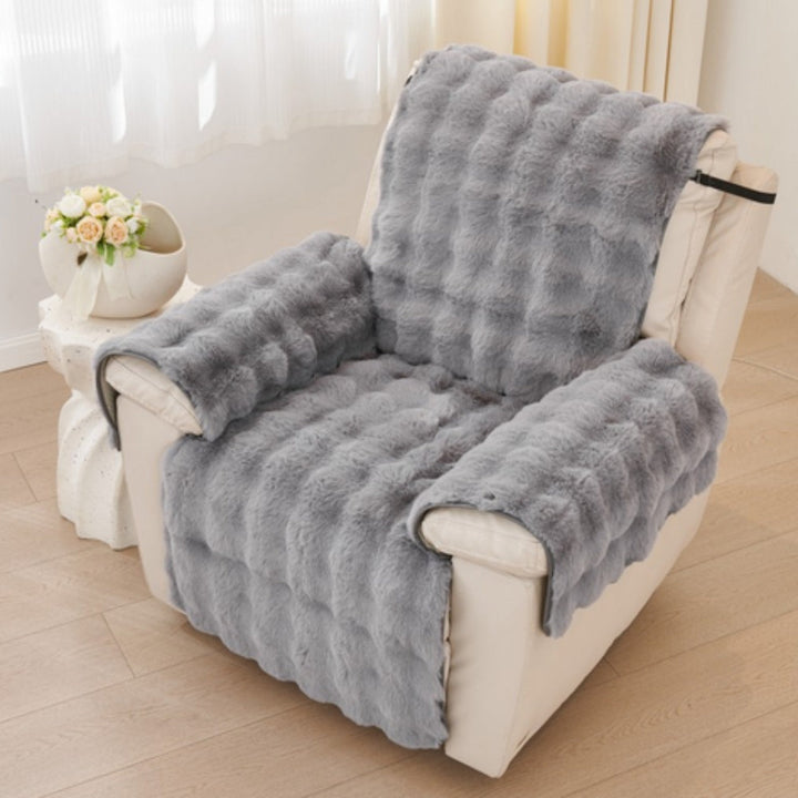Vireo | Recliner Sofa Covers – Non-Slip Design, Faux Fur Fabric 2