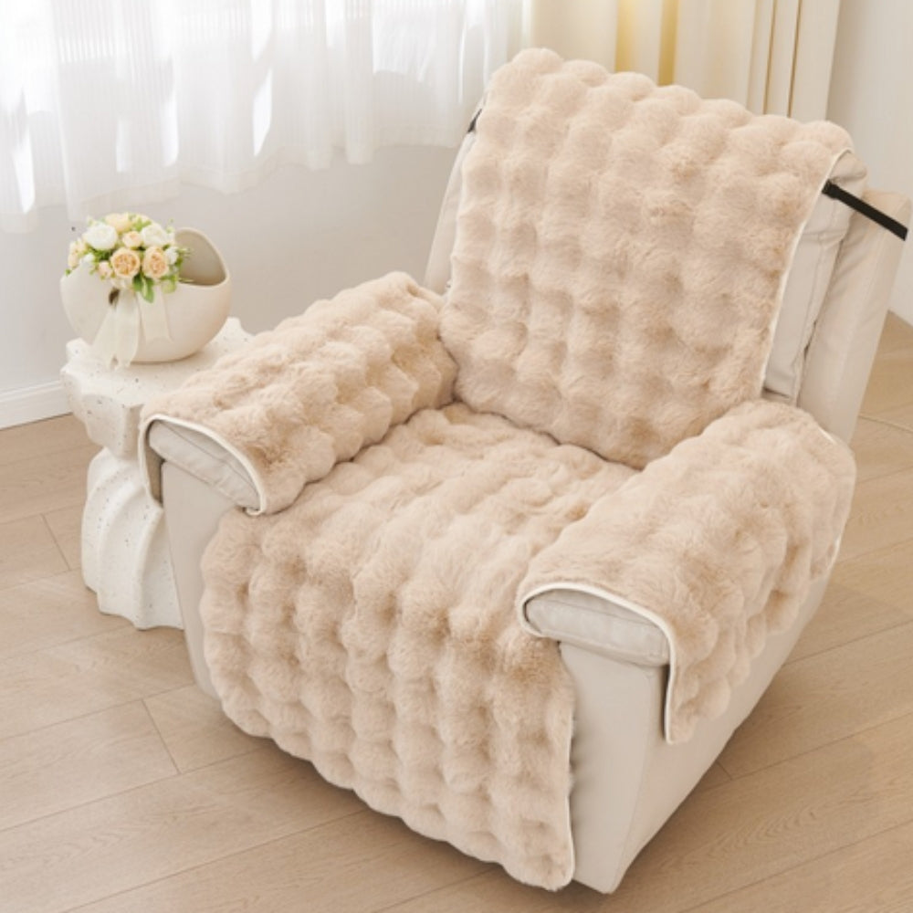 Vireo | Recliner Sofa Covers – Non-Slip Design, Faux Fur Fabric 3