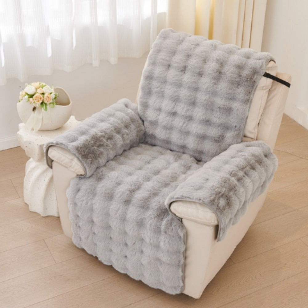 Vireo | Recliner Sofa Covers – Non-Slip Design, Faux Fur Fabric 4