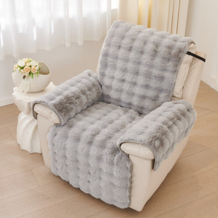 Vireo | Recliner Sofa Covers – Non-Slip Design, Faux Fur Fabric 4