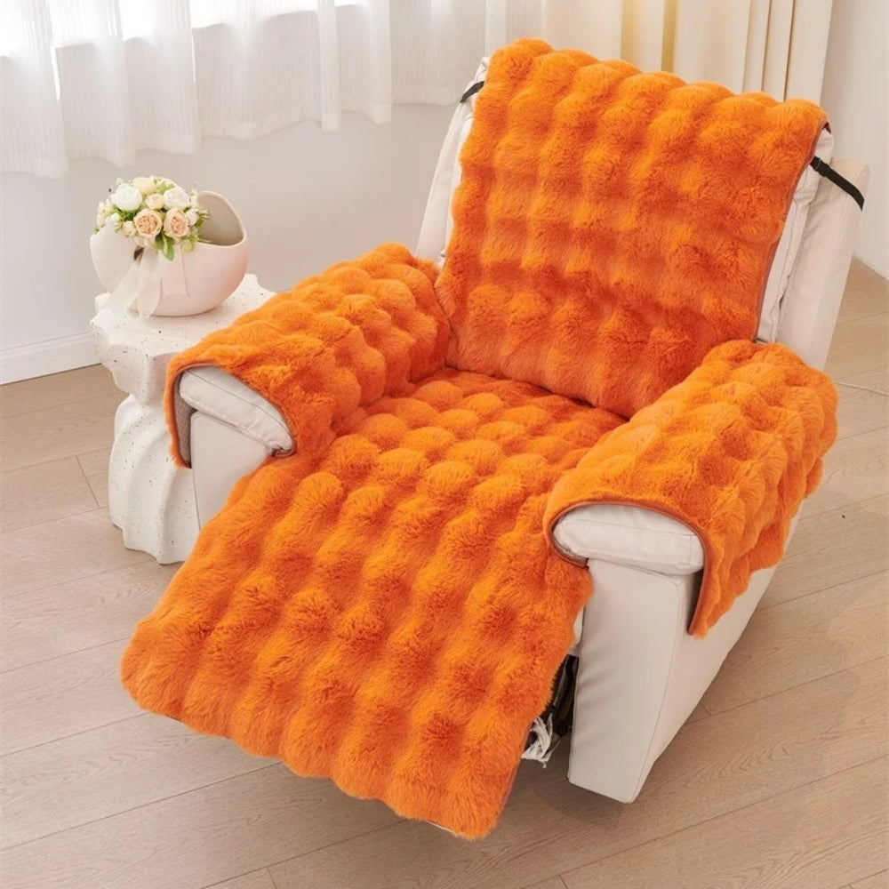 Vireo | Recliner Sofa Covers – Non-Slip Design, Faux Fur Fabric 5