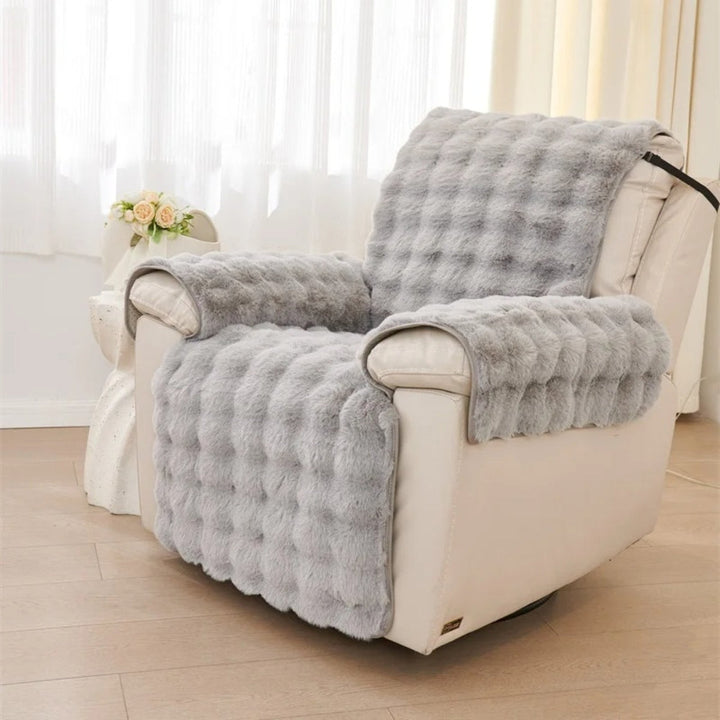 Vireo | Recliner Sofa Covers – Non-Slip Design, Faux Fur Fabric 7