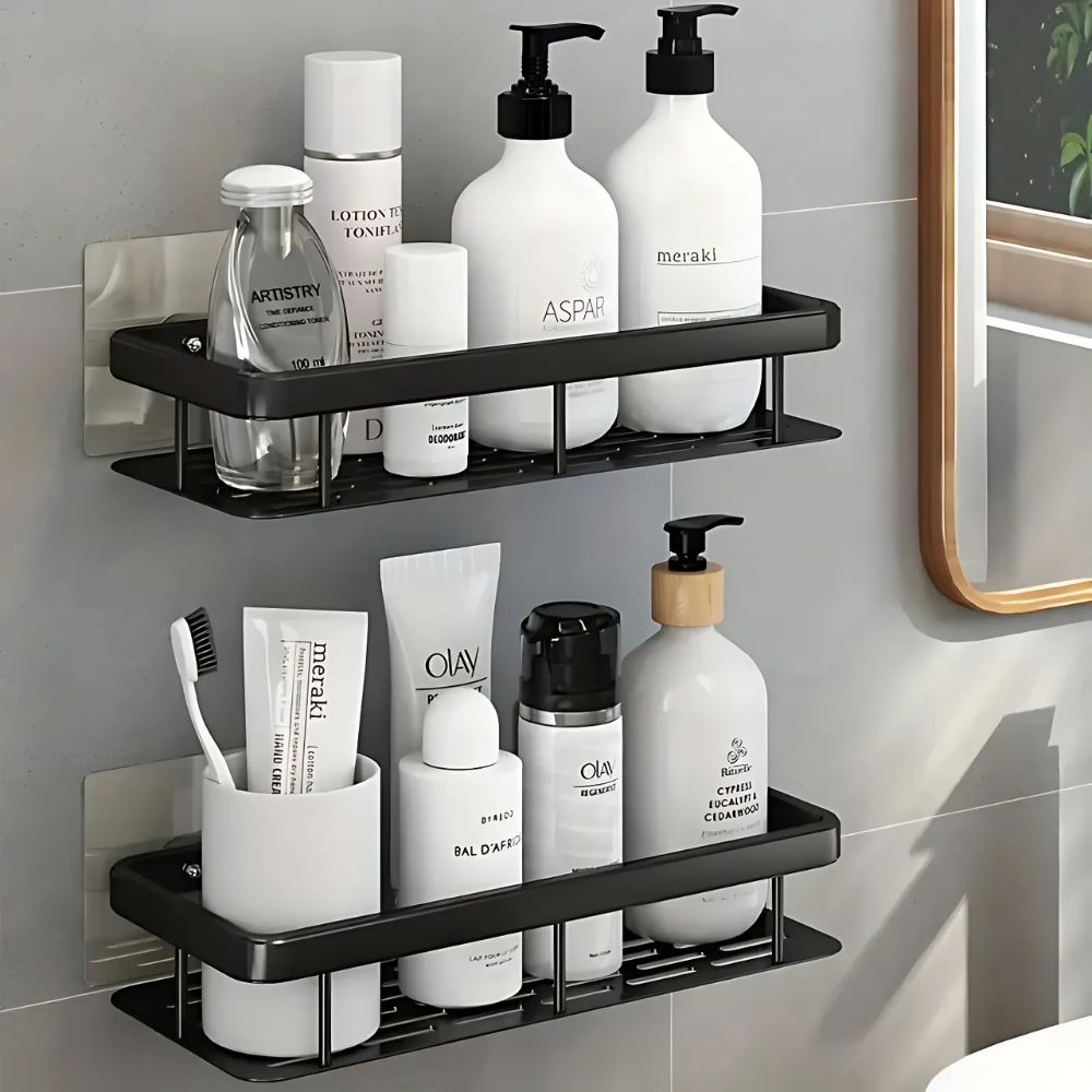 Vireo | Shower Caddy – Wall-Mounted Design, Rust-Resistant Steel 0