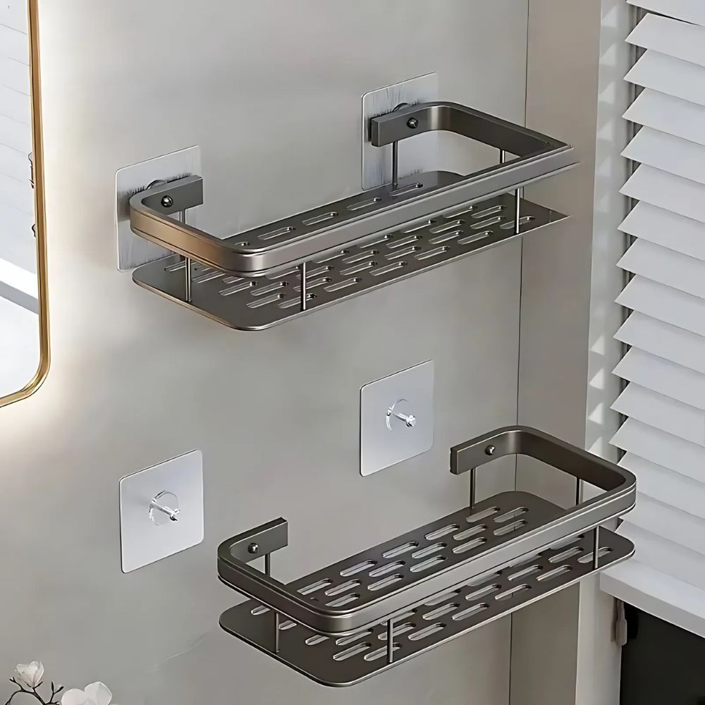 Vireo | Shower Caddy – Wall-Mounted Design, Rust-Resistant Steel 1