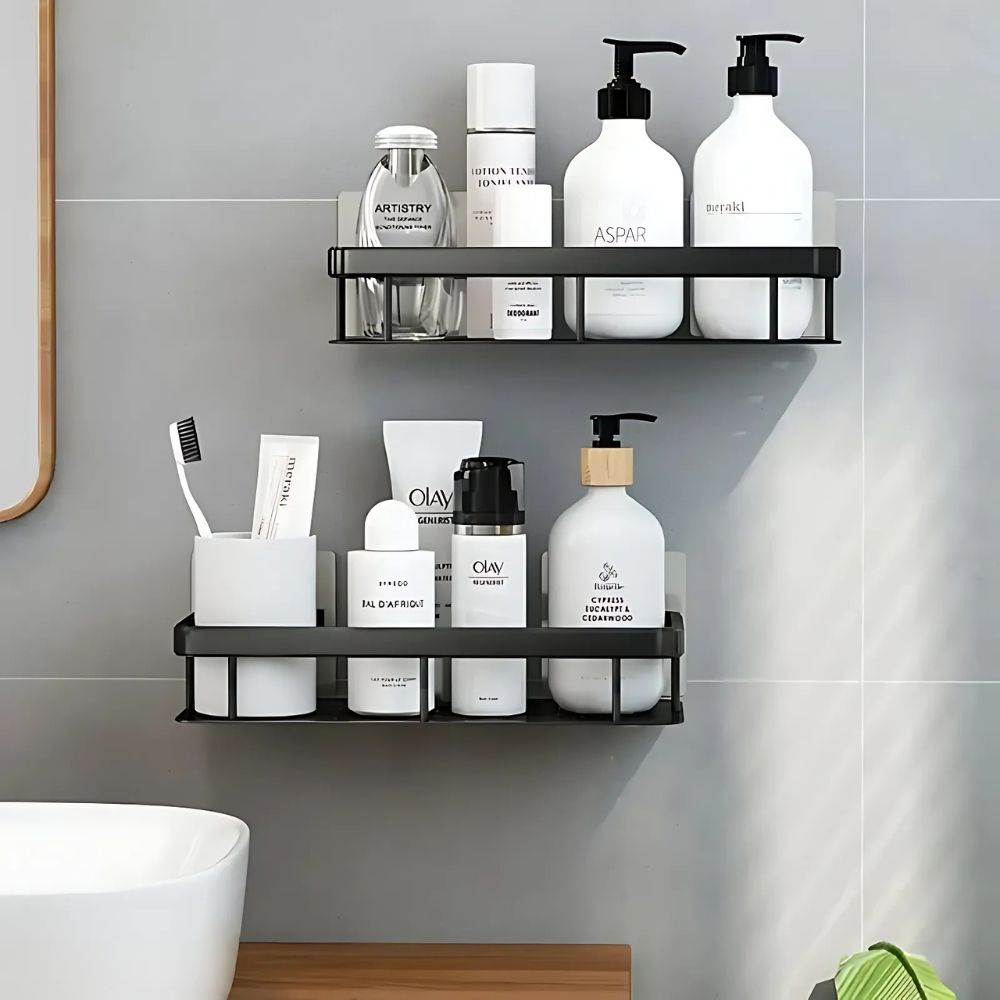 Vireo | Shower Caddy – Wall-Mounted Design, Rust-Resistant Steel 2