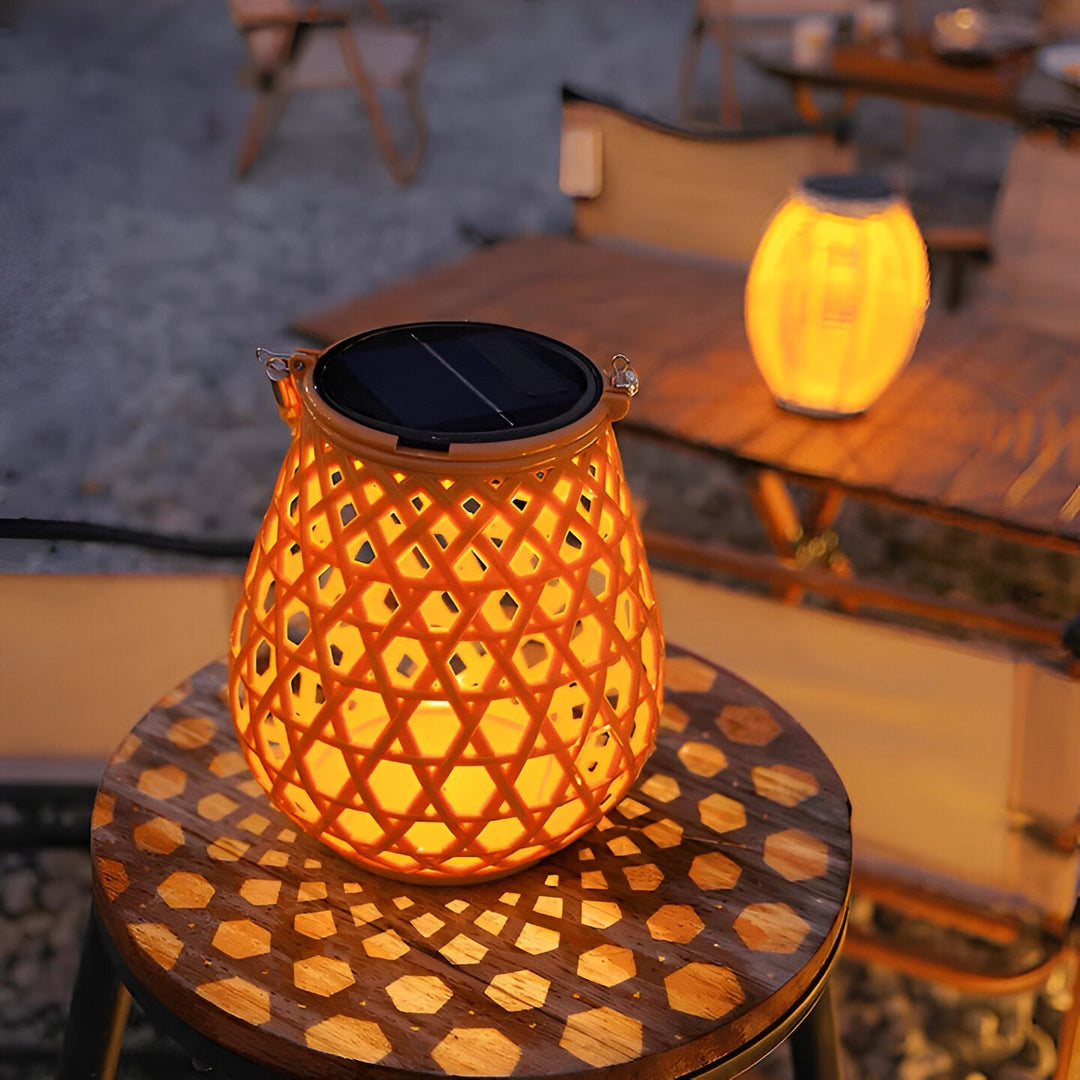 Vireo | Solar Garden Lights – Automatic Dusk Activation, Faux Bamboo Finish 0