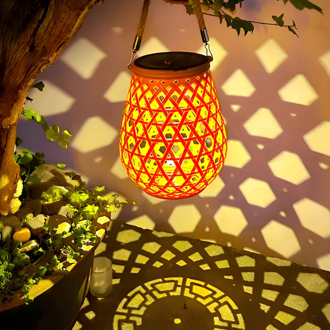 Vireo | Solar Garden Lights – Automatic Dusk Activation, Faux Bamboo Finish 6