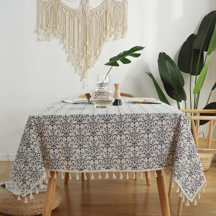Vireo | Tablecloth – Stain-Resistant Fabric, Retro Design 5