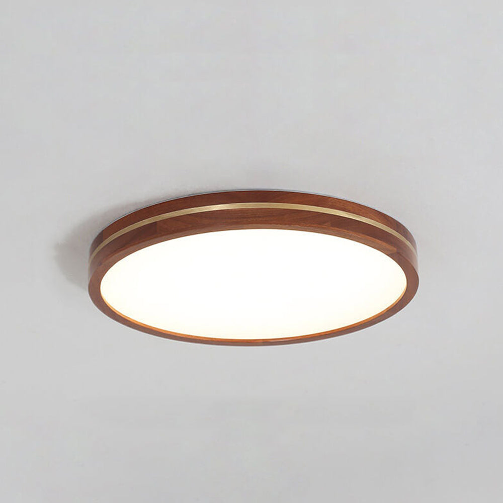 WoodenAura | Elegant Dimmable Flush Mount Ceiling Light with LED 3