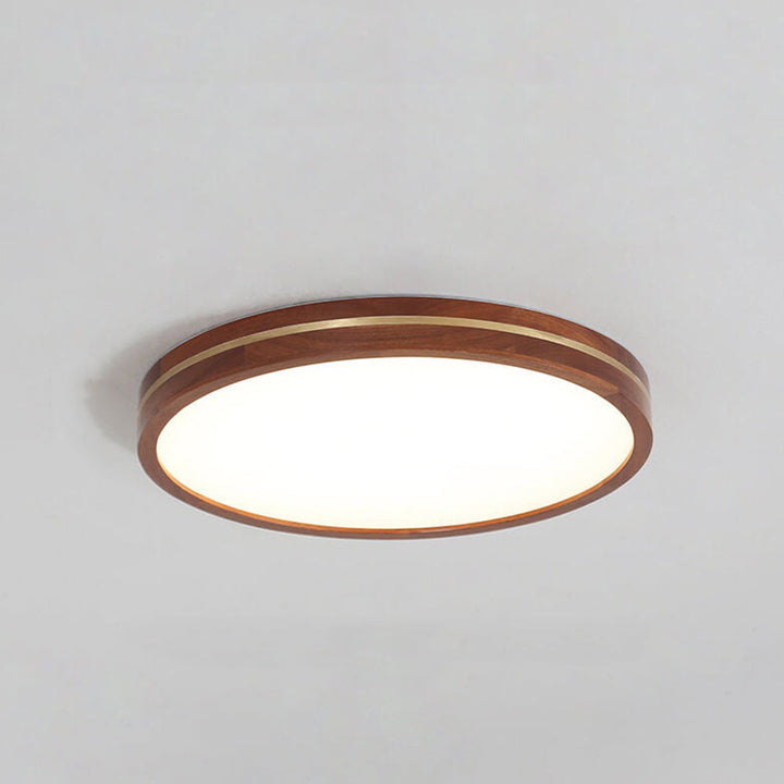WoodenAura | Elegant Dimmable Flush Mount Ceiling Light with LED 3