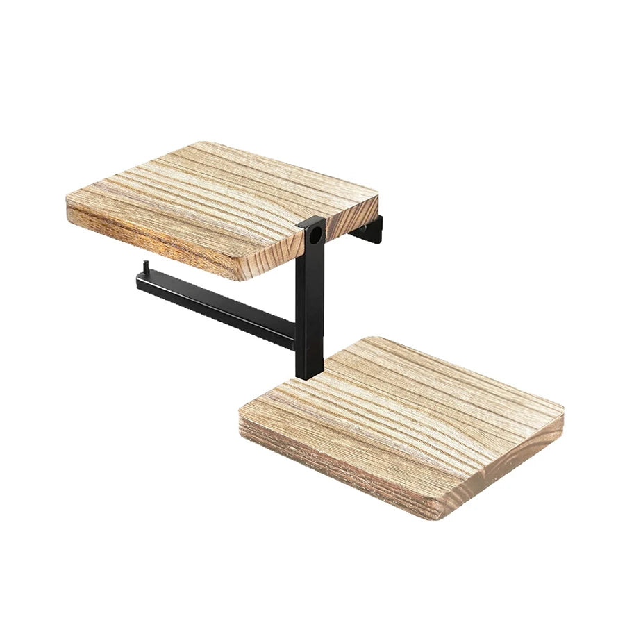 Wooden Paper Towel Holder | Space-Saving Vertical Design for Kitchen & Bathroom Organization 4