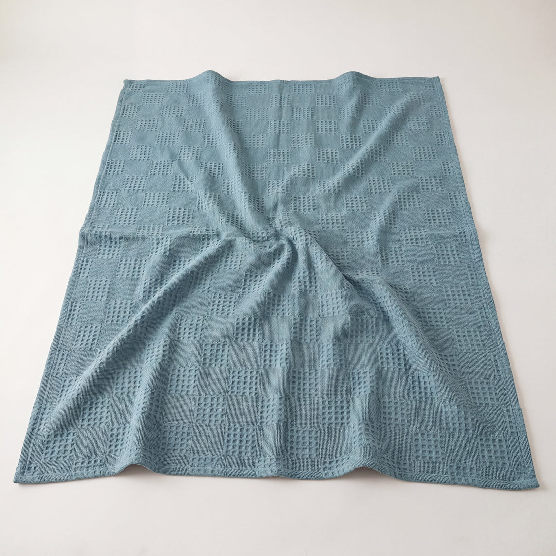 Zephyr | Cotton Waffle Blanket, Lightweight Breathable Throw for Bed & Sofa