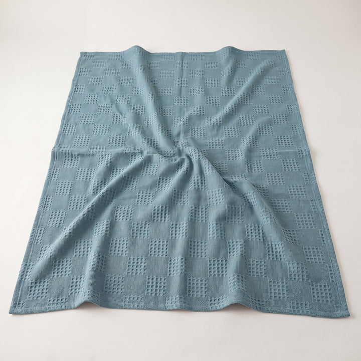Zephyr | Cotton Waffle Blanket, Lightweight Breathable Throw for Bed & Sofa