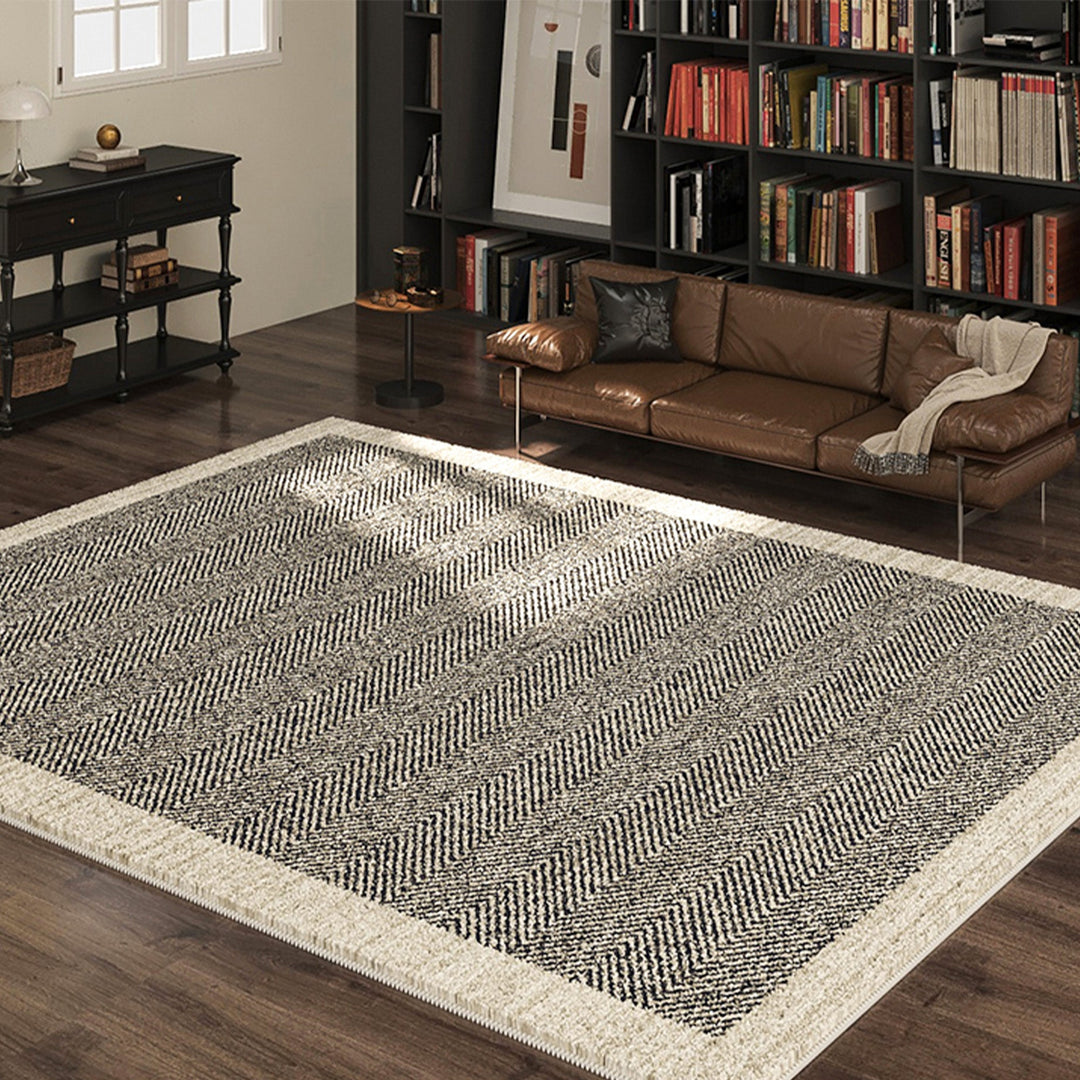Zylera | Area Rug – Spillproof Design, Herringbone Pattern 0