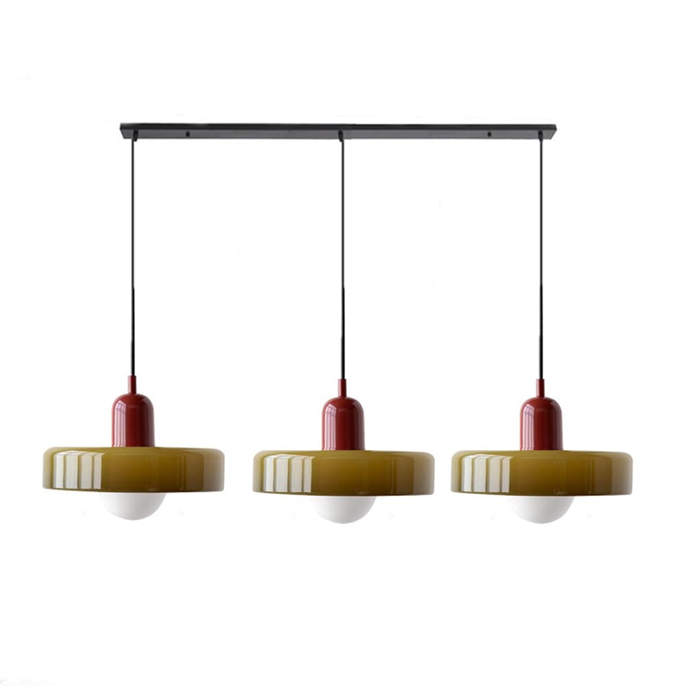Zylera | Triple Pendant Light – Contemporary, Glass Shades 1