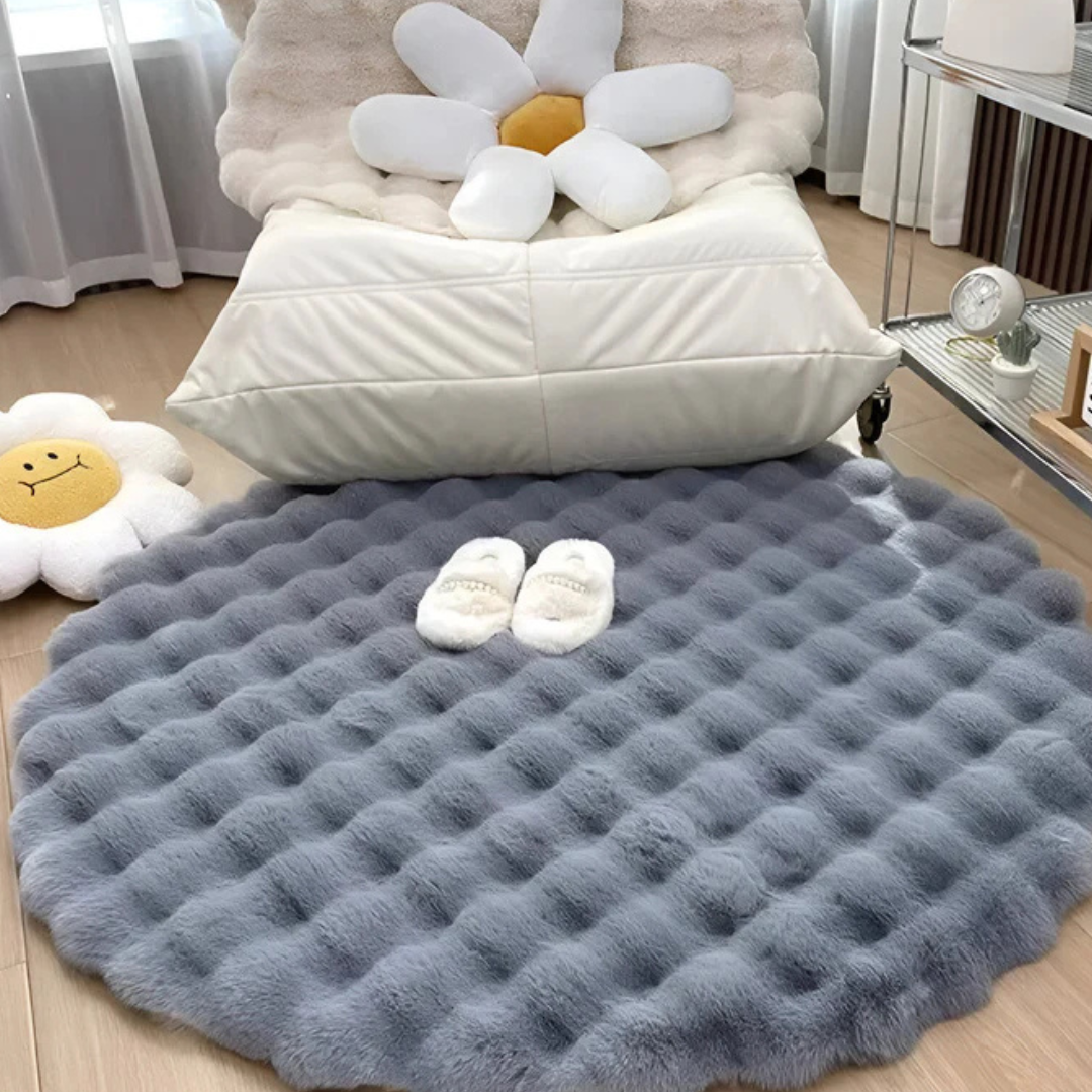 Zyra | Round Rug – Non-Slip Design, Soft Fleece Material 1
