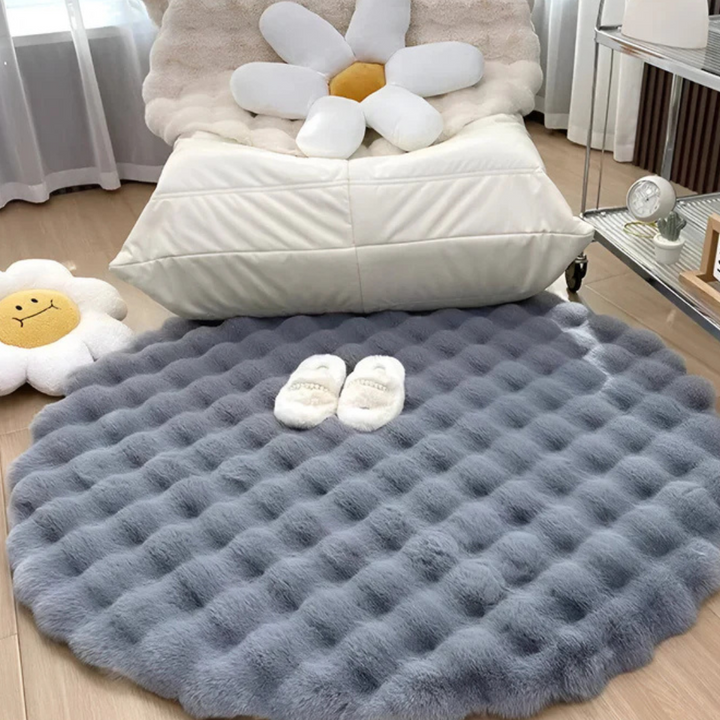 Zyra | Round Rug – Non-Slip Design, Soft Fleece Material 1