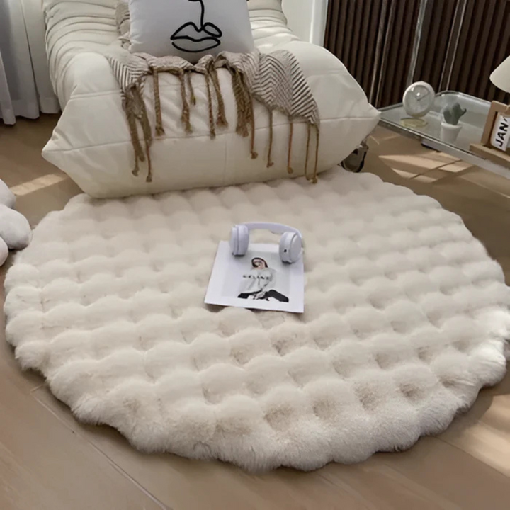 Zyra | Round Rug – Non-Slip Design, Soft Fleece Material 2