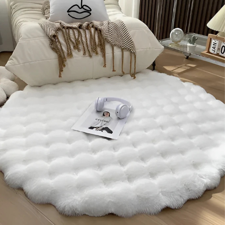 Zyra | Round Rug – Non-Slip Design, Soft Fleece Material 3