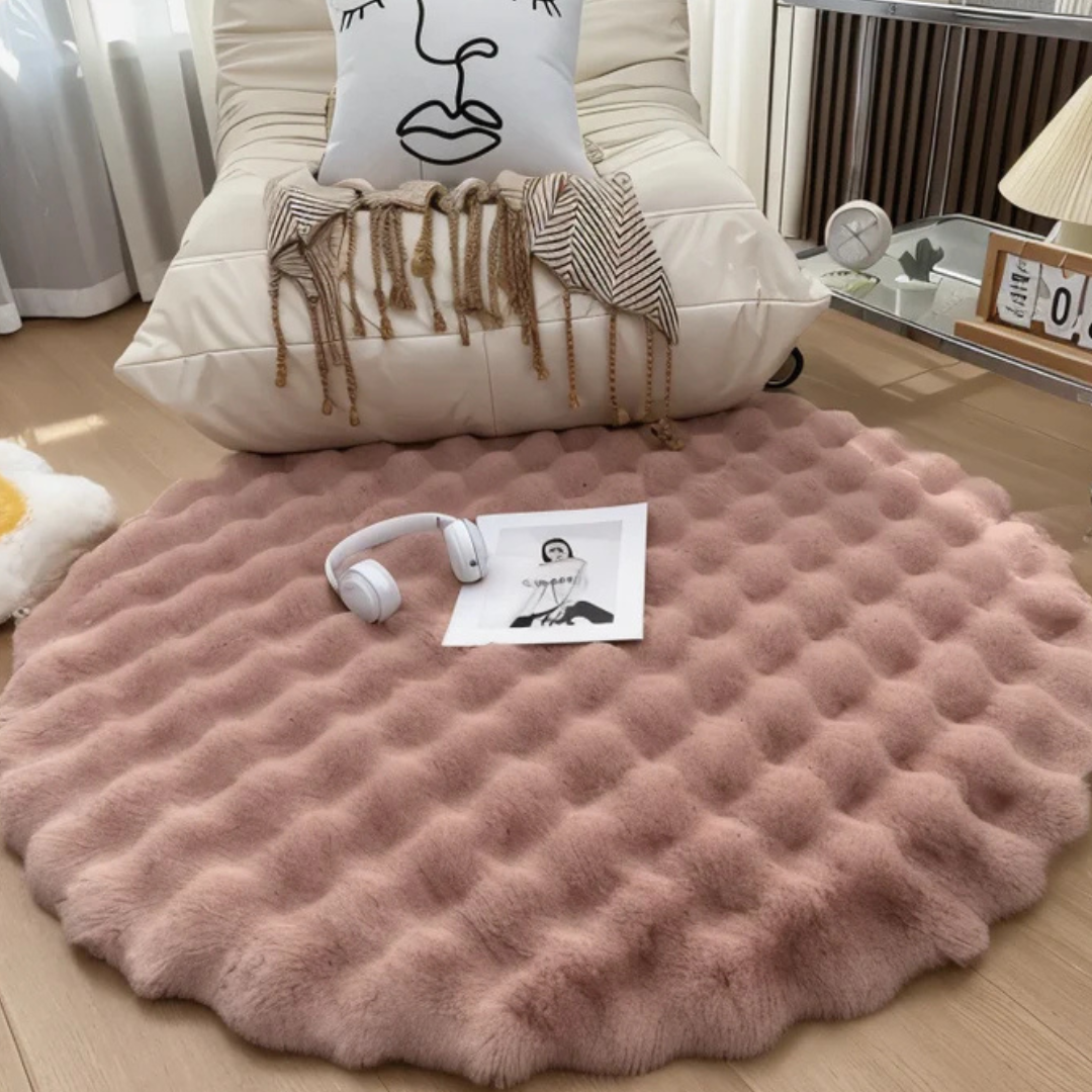 Zyra | Round Rug – Non-Slip Design, Soft Fleece Material 5