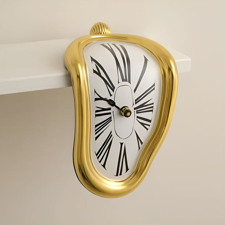Melted Meridian Surreal Shelf-Hanging Clock