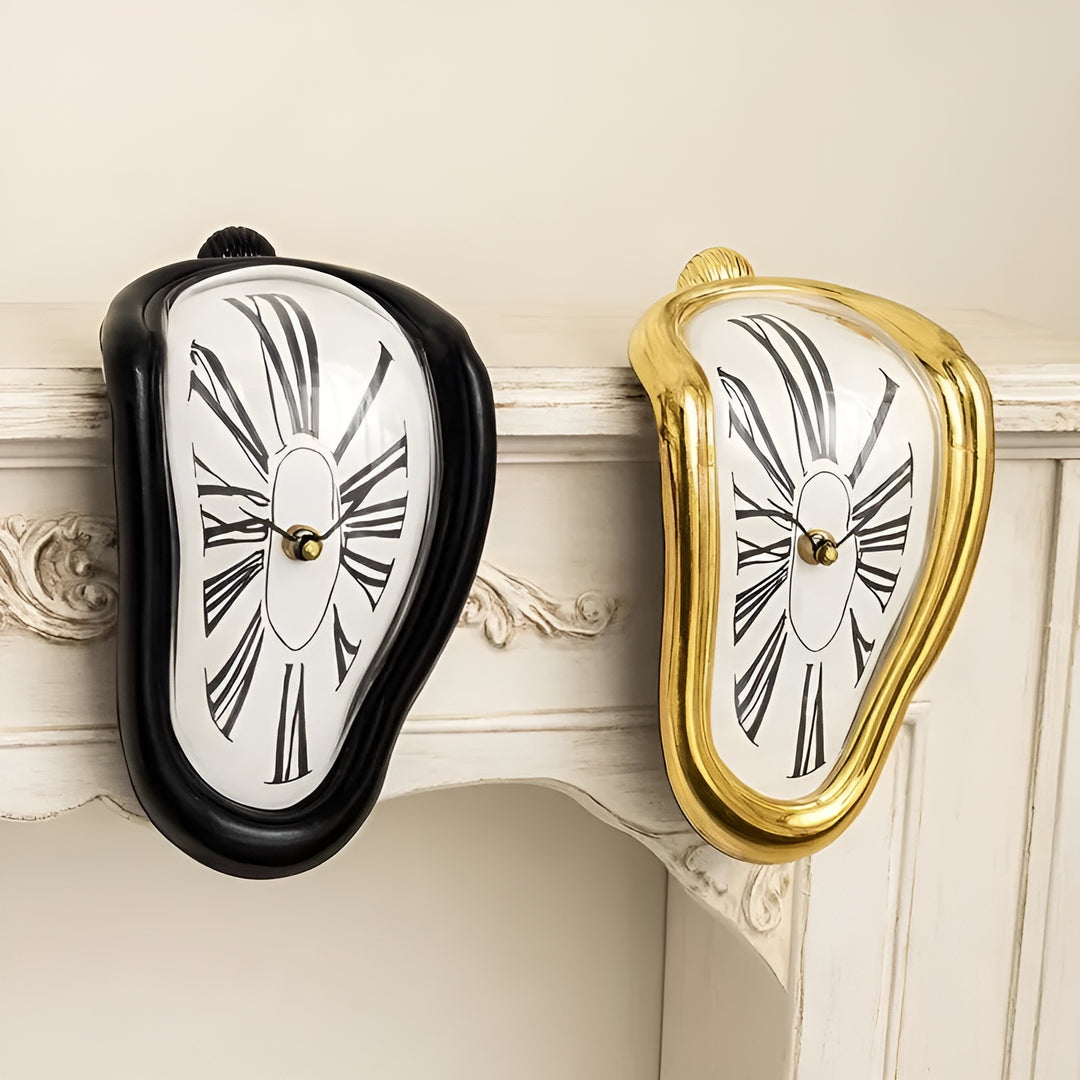 Melted Meridian Surreal Shelf-Hanging Clock