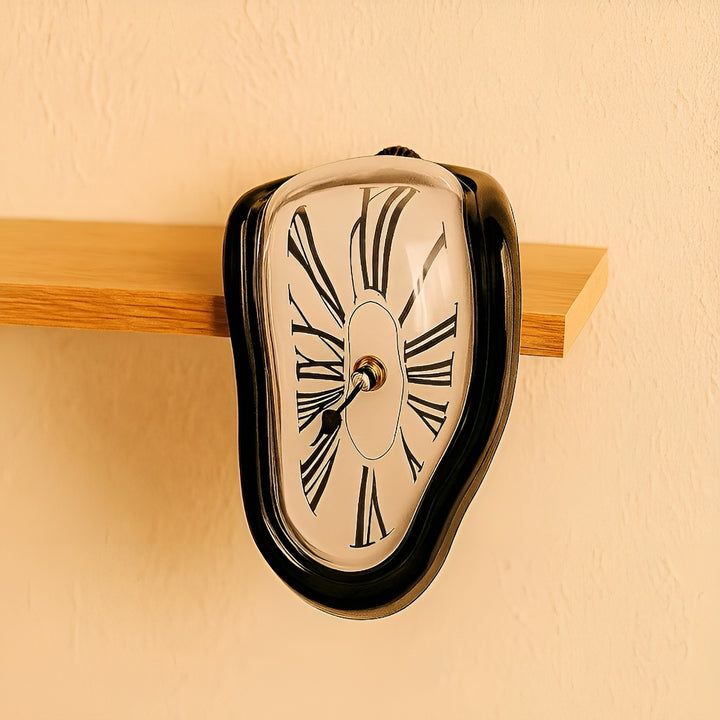 Melted Meridian Surreal Shelf-Hanging Clock