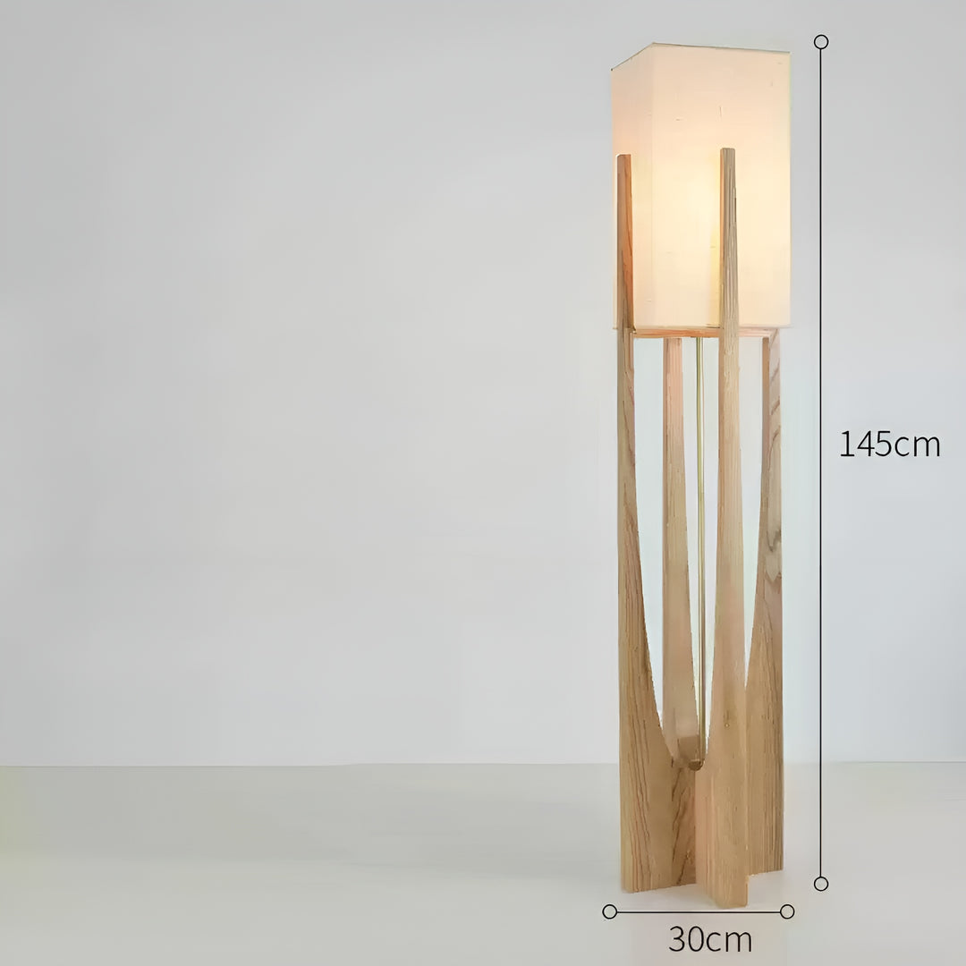Akari Wood Floor Lamp – Japanese-Style Lantern Light
